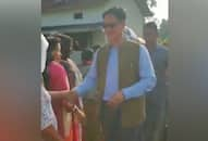 Kiren Rijiju exercises franchise, interacts with voters