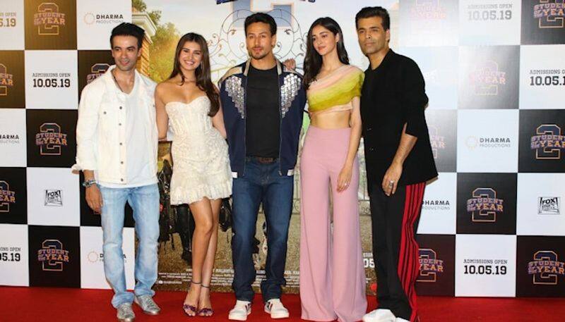 Student Of The Year 2 Tiger Shroff , Tara Sutaria, Ananya Panday at trailer launch