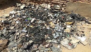 लाखों की दवाएं कर दी आग के हवाले