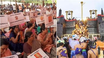 Ayyappa devotees fight for Sabarimala activists; LDF, UDF term it poll code violation