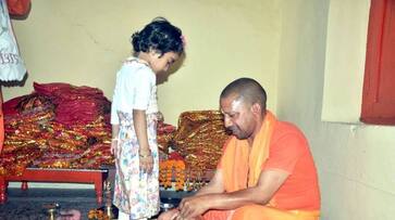 Uttar Pradesh Chief Minister Yogi Adityanath Did Kanya Poojan At Gorakhpur