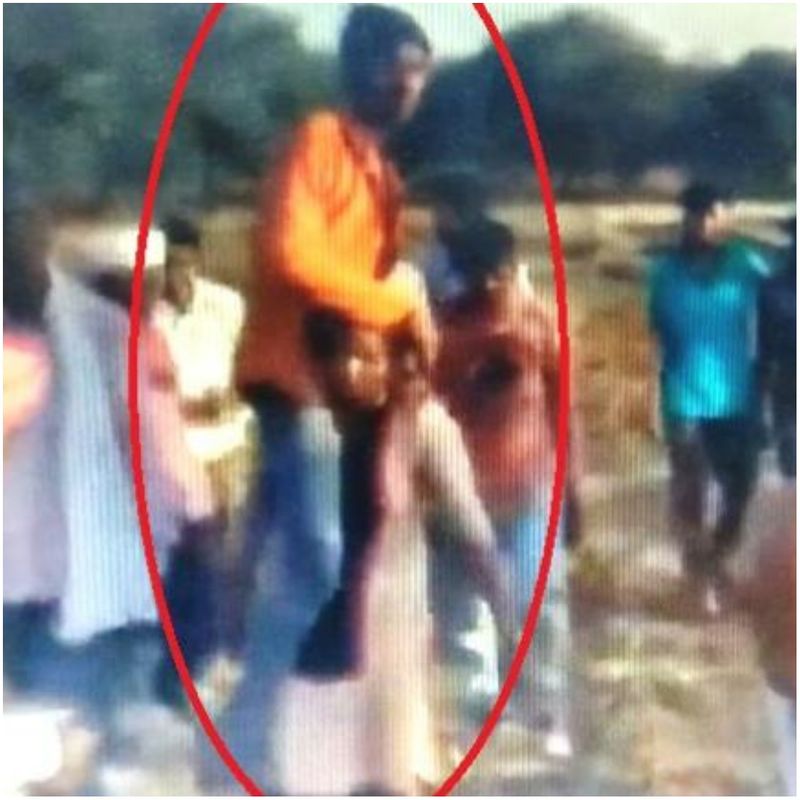 woman forced to carry husband on shoulder