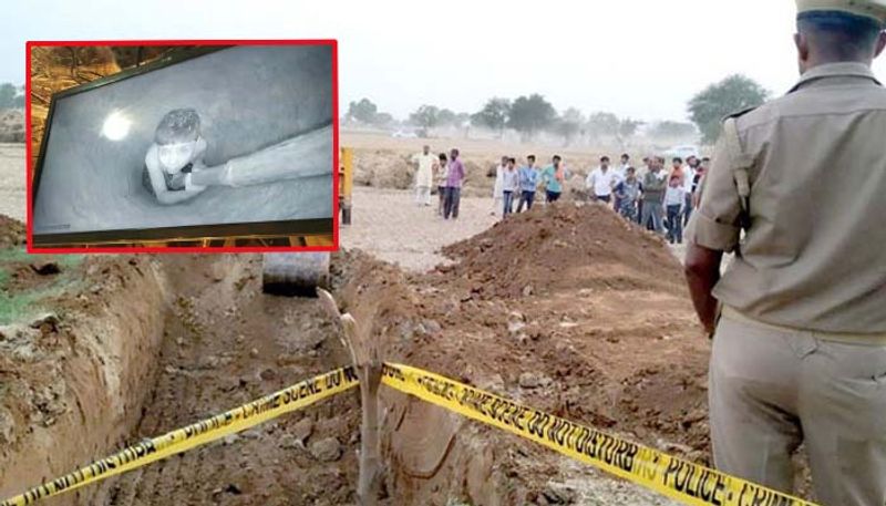 5 years old child dropped in 100 feet deep borewell in mathura