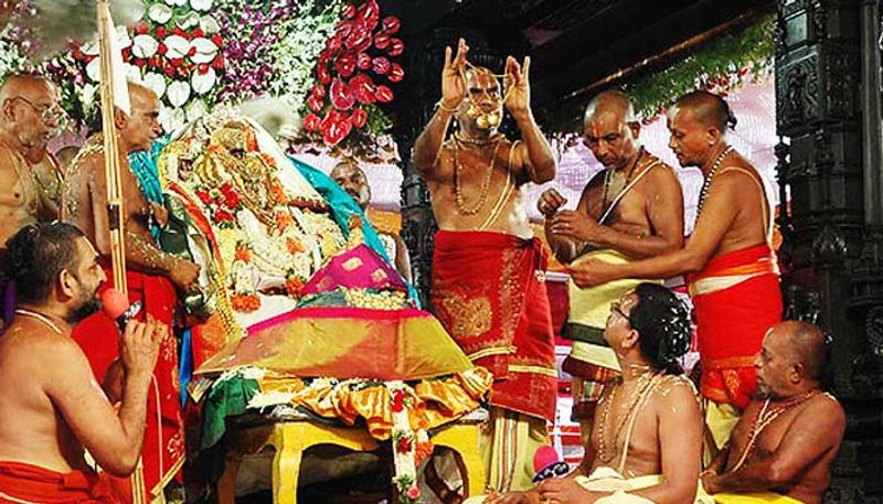 Lord rama's kalyanam today sans devotees