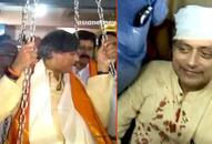 Shashi Tharoor injures head Thiruvananthapuram temple