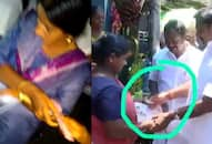 Palaniswami caught distributing money; Paneerselvam supporters follow same strategy