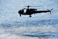 Indian Navys helicopter ditched at sea crew members safe