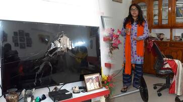 BJP candidate Locket Chatterjee house vandalised, TMC hand suspected