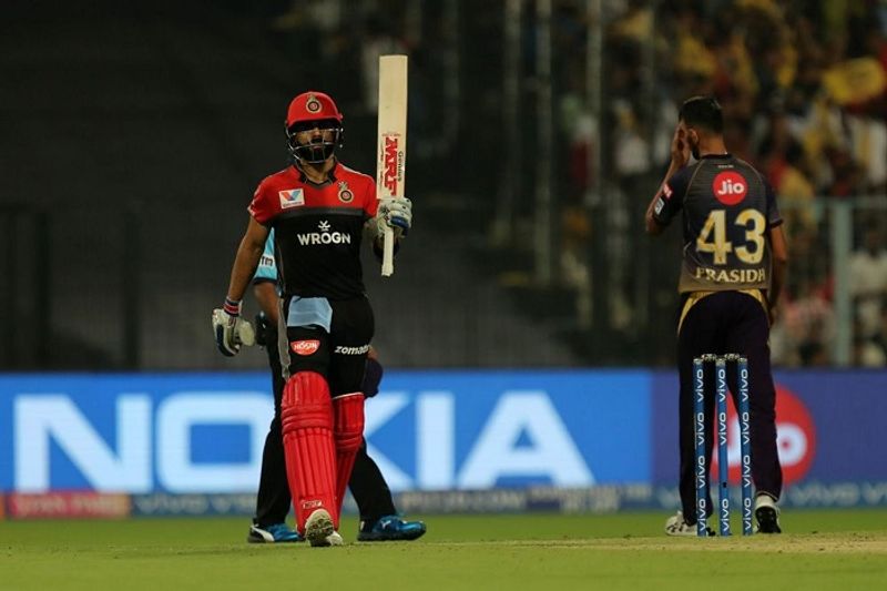 Kohli hits ton RCB sets 214 runs target for KKR