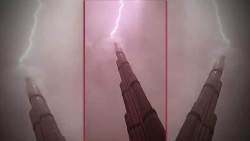 Dubai Burj Khalifa Lightning Video..