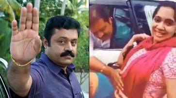 Suresh Gopi trolled for touching baby bump of fan