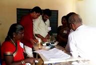 Davanagere: Power cut delays polling; citizens partake in candle light voting