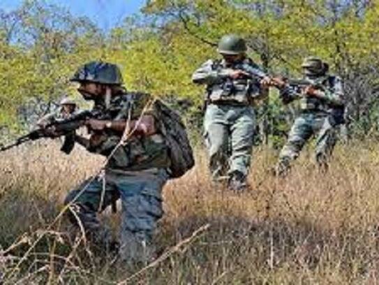 Security forces shoot down two terrorists in jammu-kashmir