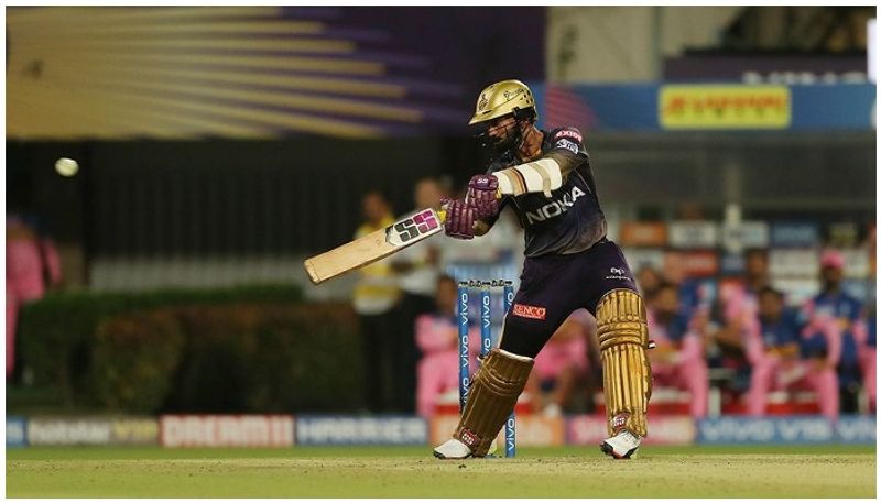 kkr good total vs rr on dinesh karthik fire