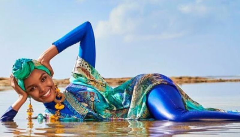 muslim model halima aden wears special swimsuit for american sports magazine