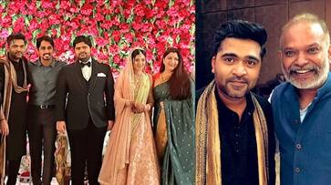 Suriya to Latha Rajinikanth: Celebs attend Simbu's brother Kuralarasan's wedding reception [Photos]