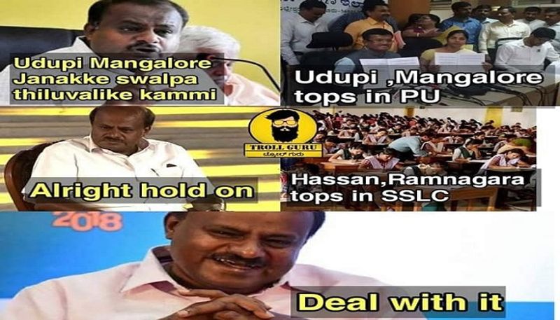 karnataka sslc results CM HD Kumaraswamy Trolled in Social Media