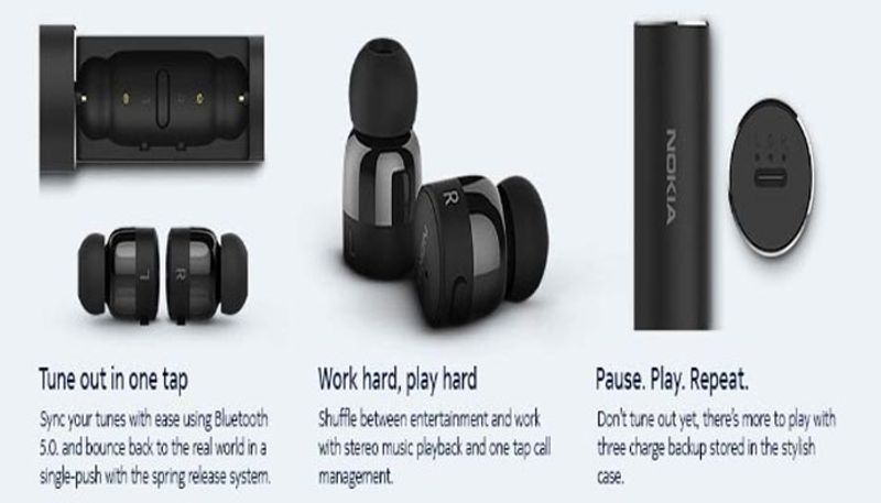 Rs 1799 off Nokia True Wireless Earbuds BH-705 at Amazon