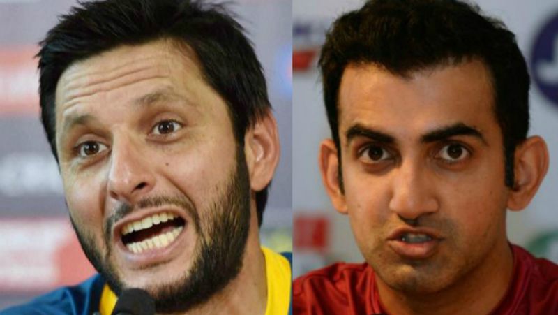 Gautam Gambhir invites Shahid Afridi for psycho analysis in India