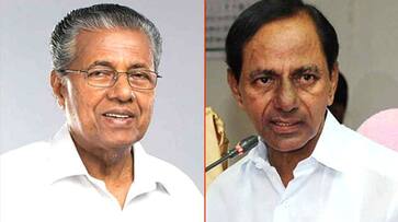 KCR meet Pinarayi Vijayan May 6 BJP calls it dubious