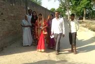 Bride voting in gonda