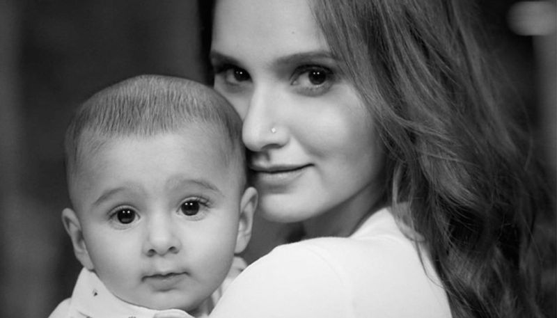 Indian tennis star sania mirza shared her little son izaans photo