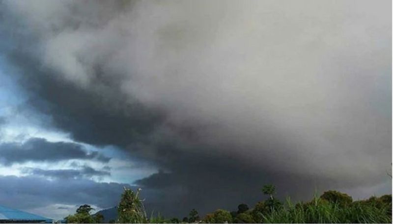 Mount Sinabung Volcano Erupts In Indonesia