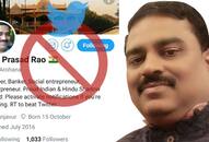 Meet Devi Prasad Rao whom Twitter shadow banned for criticising Gandhis