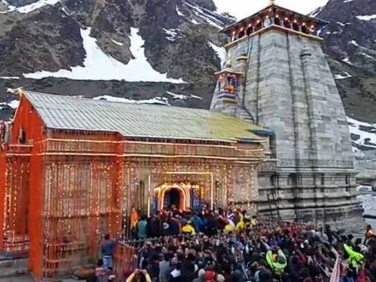 Kedarnath temple door open for the devotees after puja archana