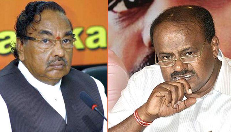 Minister KS Eshwarappa Talks Over HD Kumaraswamy grg