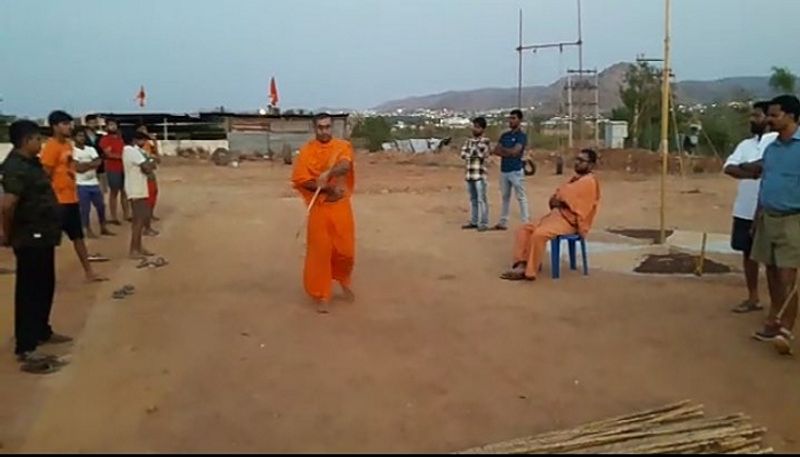 Tough training to bajrang dal workers