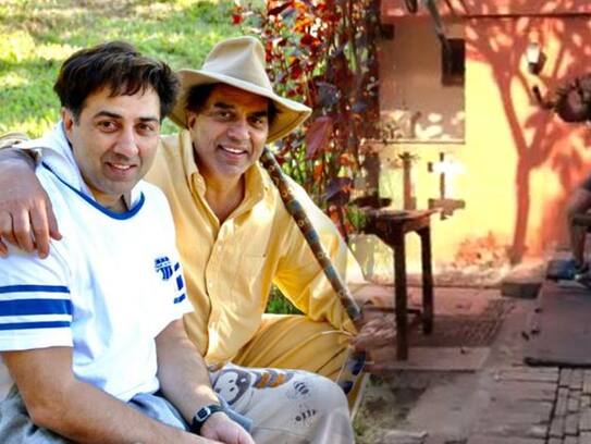 dharmendra shares sunny deol workout video