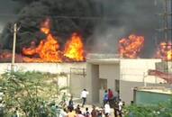 Paint factory caught fire in Sonipat