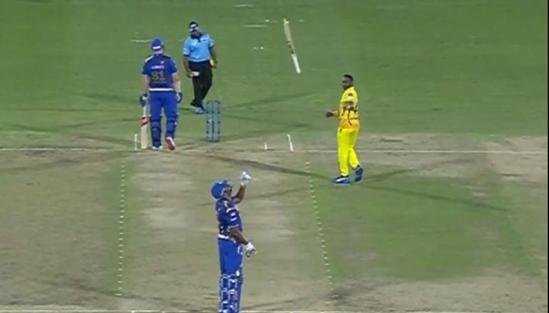 Watch video Kieron Pollard angry on umpires decision