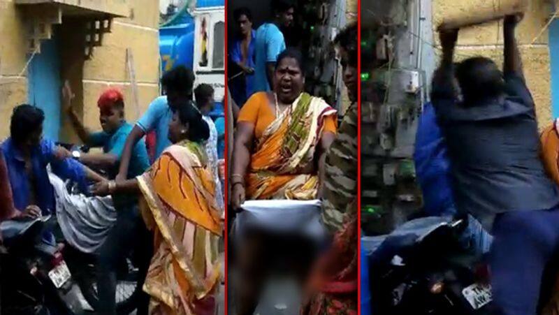 DMK Family Members Attacking a old Man Video..