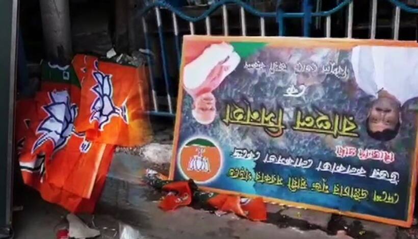 बंगाल में सियासी बवाल: रोड शो से पहले मोदी शाह के पोस्टर उतारने पर भाजपा हमलावर