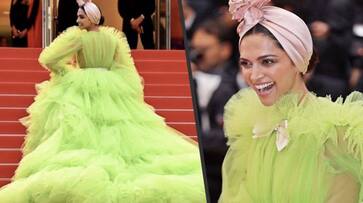 Cannes 2019: Deepika Padukone adorns a parrot look in ruffled lime green gown