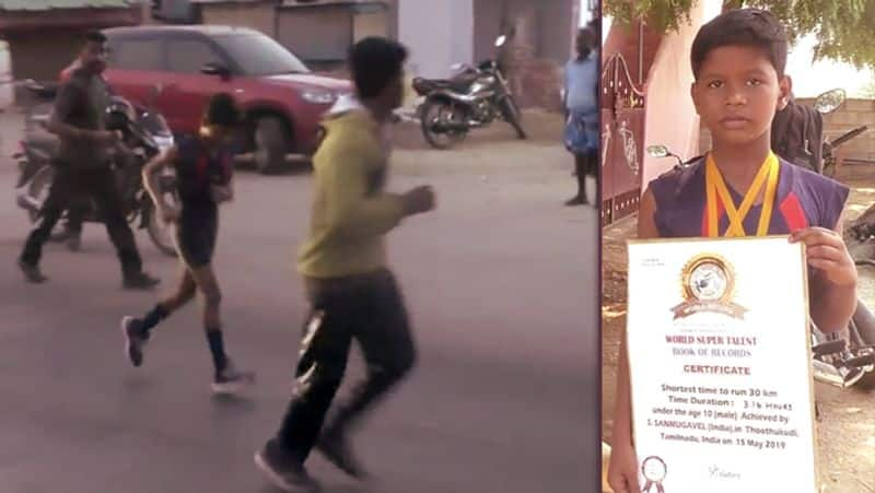 Boy Run 30 Km in 3.16 Hrs..! World Record Video..