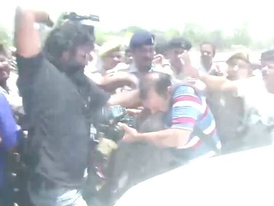 RJD leader Tej Pratap Yadav security guards beat camera person in Patna