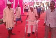 90 years old man casts his vote