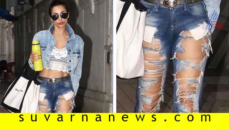 Actress Malaika Arora trolled for torned jeans