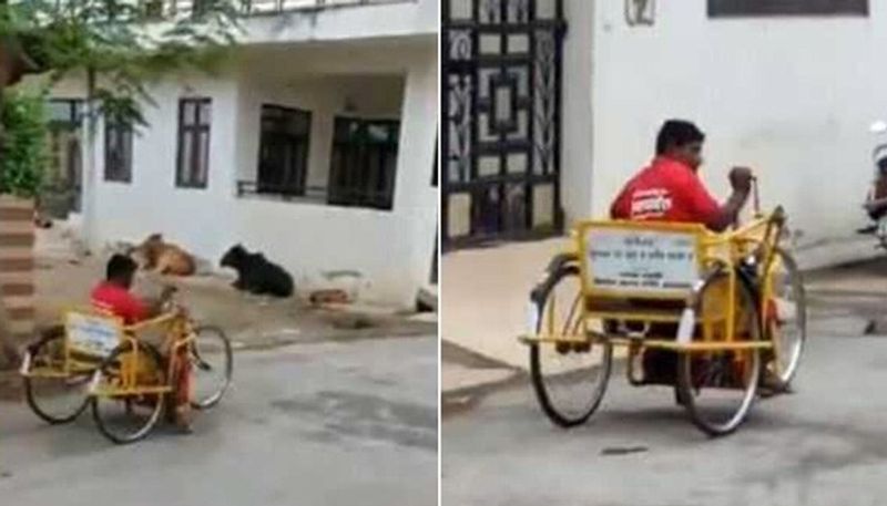 This Specially Abled Delivery Boy Delivering Food On His Tricycle Will Inspire You