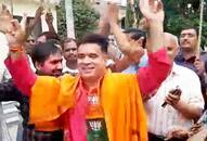 Election results 2019 BJP cadres break out celebration North India