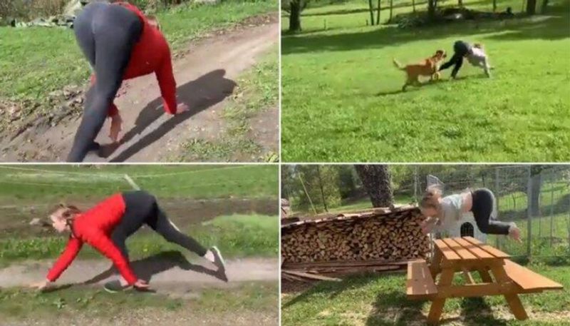 woman s videos have gone viral because of how good she is at running and jumping