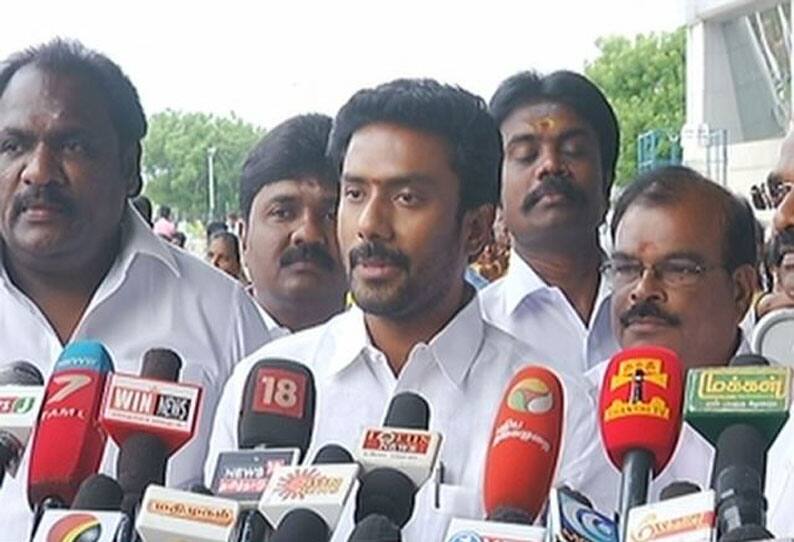 we ready to work with actor vijay's tamilaga vettri kazhagam said mp op raveendranath in theni vel