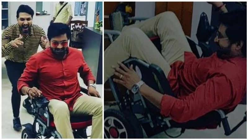 senthil drive the aranmanaikili serial arjun wheel chair