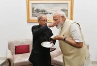 PM Modi meet Former President Pranab Mukherjee, tweet pictures