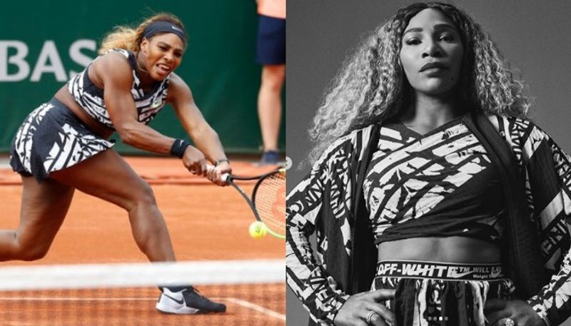 Serena Williams debuts zebra striped outfit in bold fashion statement at French Open