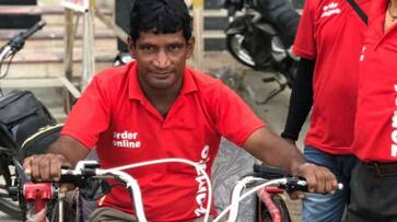 Zomato gifts electric vehicle differently abled delivery agent New Delhi wins hearts social media