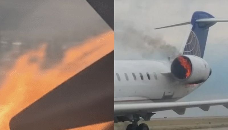 united airlines flight engine fire